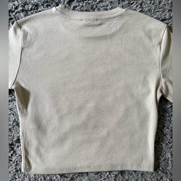 Zara - Beige Long Sleeve Top (Women’s Medium) - Picture 5 of 6